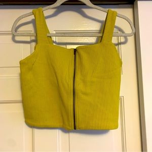 American Eagle offline zipper cropped tank